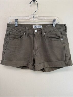 Lucky Brand Green Denim Shorts Sz6
